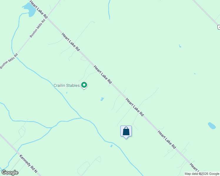 map of restaurants, bars, coffee shops, grocery stores, and more near 14650 Heart Lake Road in Caledon