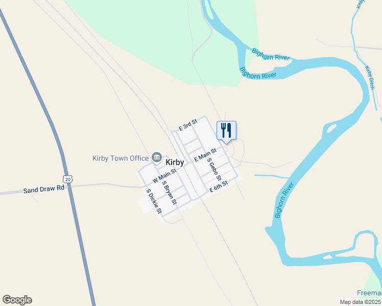 map of restaurants, bars, coffee shops, grocery stores, and more near 120 East 4th Street in Kirby