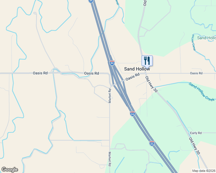map of restaurants, bars, coffee shops, grocery stores, and more near 6000 Oasis Road in Caldwell