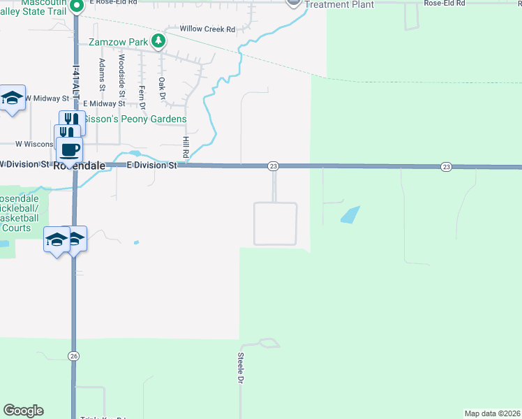 map of restaurants, bars, coffee shops, grocery stores, and more near 249 Donovan Cir in Rosendale