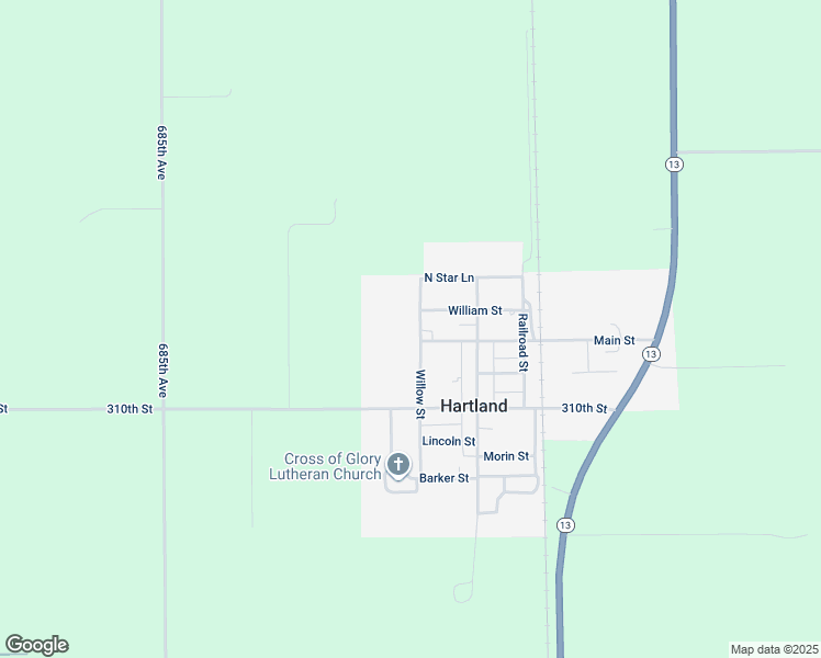 map of restaurants, bars, coffee shops, grocery stores, and more near 511 Willow Street in Hartland
