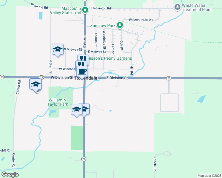 map of restaurants, bars, coffee shops, grocery stores, and more near 106 Jason Court in Rosendale