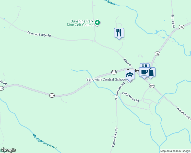 map of restaurants, bars, coffee shops, grocery stores, and more near 40 Skinner Street in Sandwich