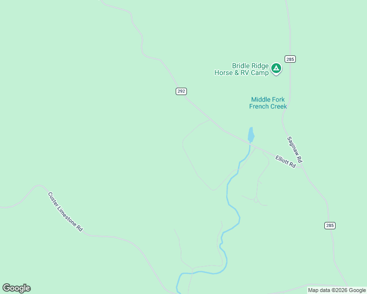 map of restaurants, bars, coffee shops, grocery stores, and more near Limestone Rd in Custer