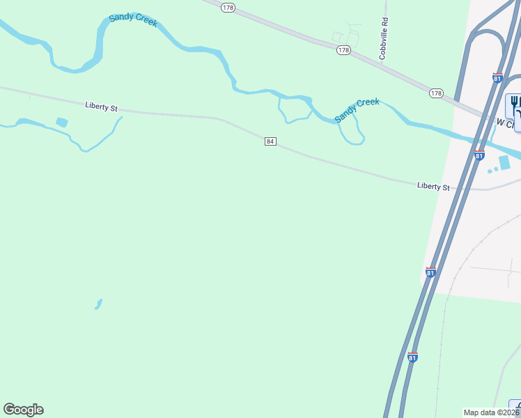 map of restaurants, bars, coffee shops, grocery stores, and more near 16148 County Road 84 in Adams