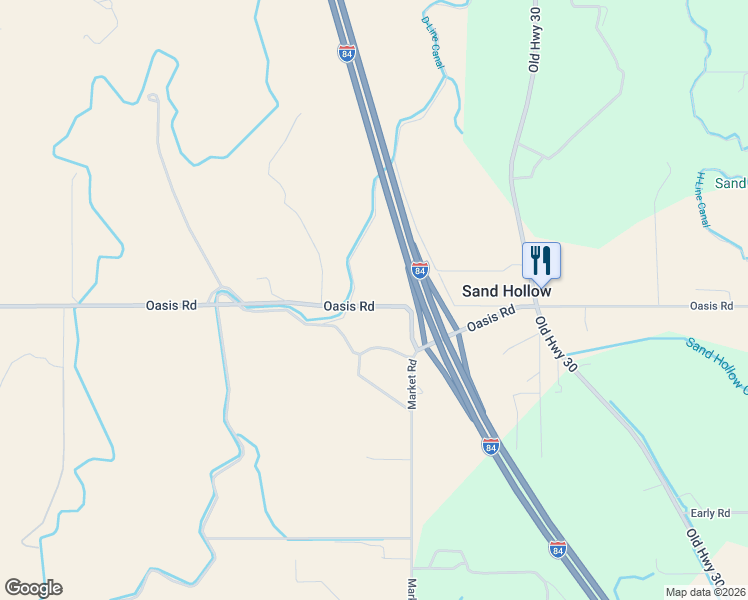 map of restaurants, bars, coffee shops, grocery stores, and more near 6000 Oasis Road in Caldwell