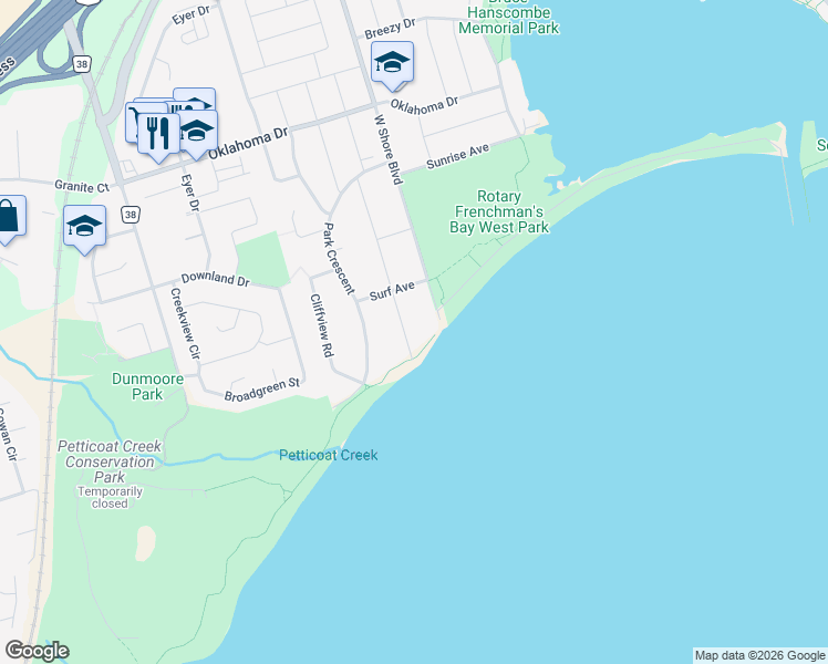 map of restaurants, bars, coffee shops, grocery stores, and more near 511 Marksbury Road in Pickering
