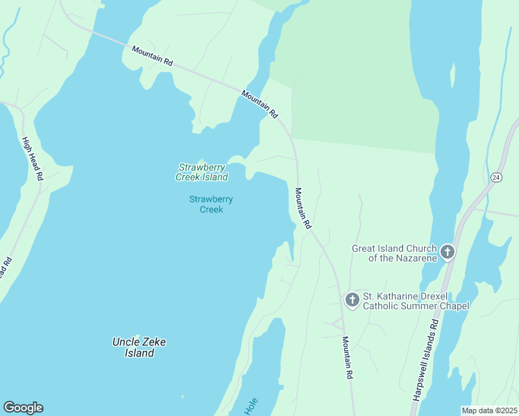 map of restaurants, bars, coffee shops, grocery stores, and more near 344 Mountain Road in Harpswell