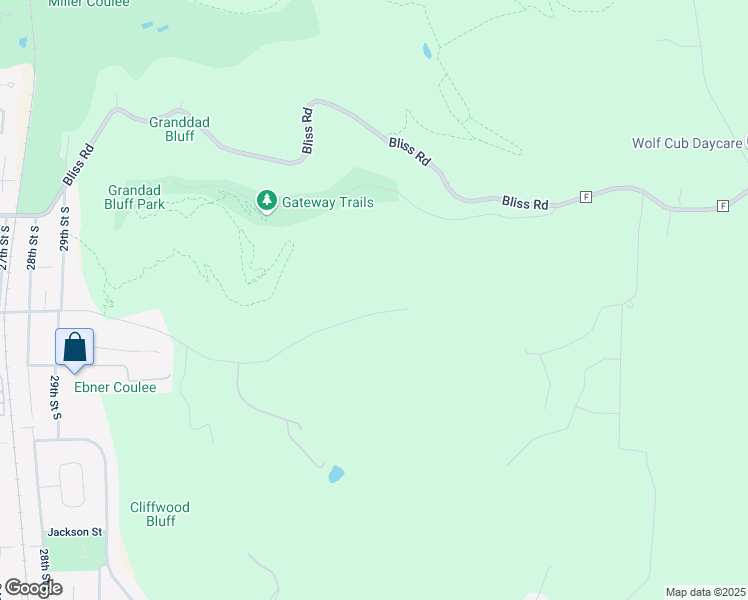map of restaurants, bars, coffee shops, grocery stores, and more near 3643 Ebner Coulee Road in La Crosse