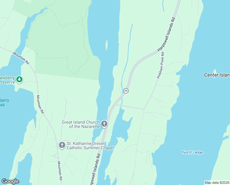 map of restaurants, bars, coffee shops, grocery stores, and more near 692 Harpswell Island Road in Harpswell