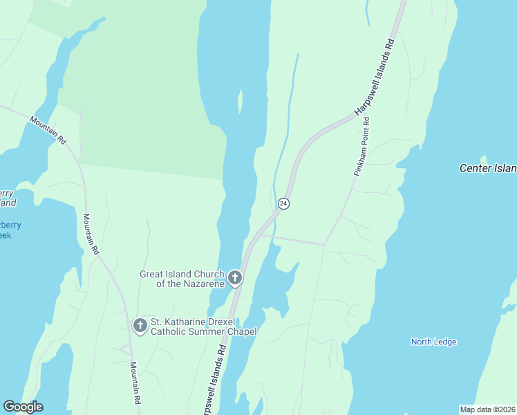 map of restaurants, bars, coffee shops, grocery stores, and more near 692 Harpswell Island Road in Harpswell