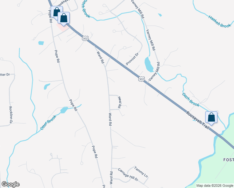 map of restaurants, bars, coffee shops, grocery stores, and more near 24 Neal Road in Windham