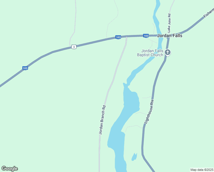 map of restaurants, bars, coffee shops, grocery stores, and more near 79 Jordan Branch Road in Jordan Falls