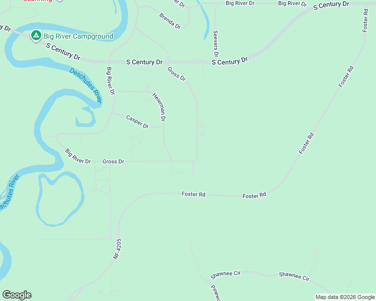 map of restaurants, bars, coffee shops, grocery stores, and more near 55350 Gross Drive in Bend