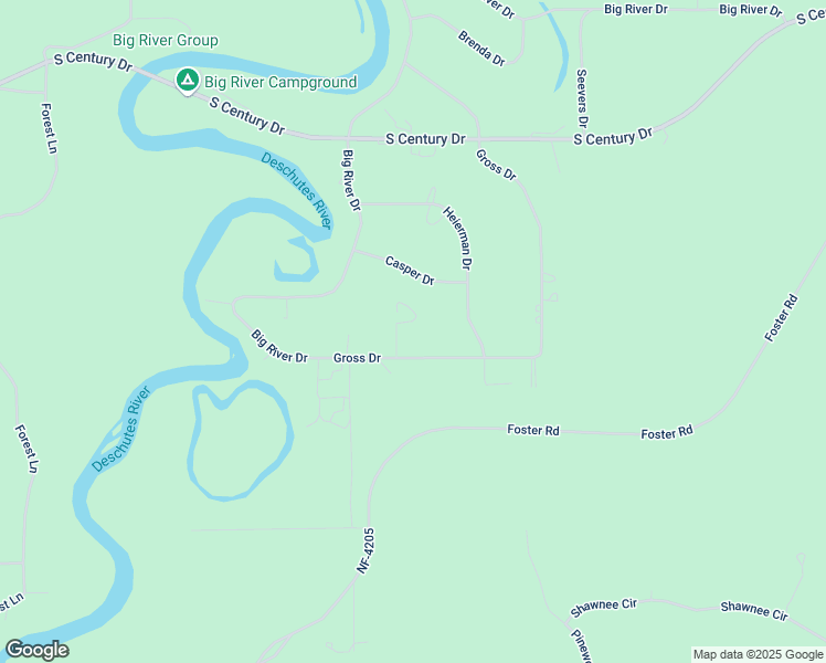 map of restaurants, bars, coffee shops, grocery stores, and more near 55344 Hen Lane in Bend