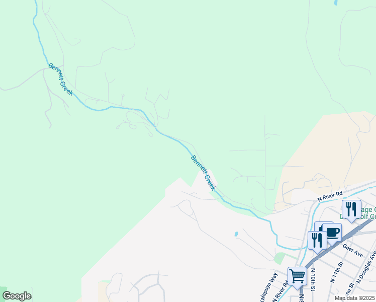 map of restaurants, bars, coffee shops, grocery stores, and more near 711 Bennett Creek Road in Cottage Grove