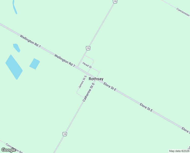map of restaurants, bars, coffee shops, grocery stores, and more near 135 Elora Street West in Moorefield