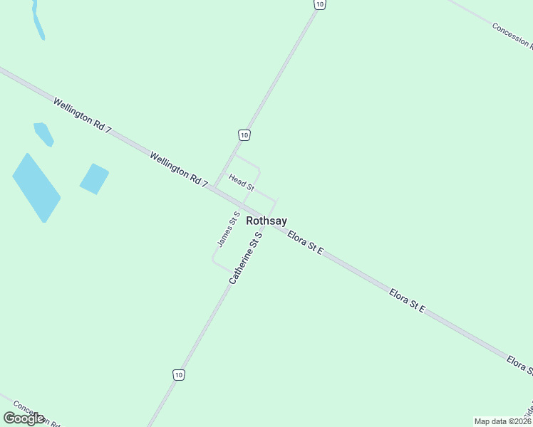 map of restaurants, bars, coffee shops, grocery stores, and more near 160 Elora Street West in Moorefield