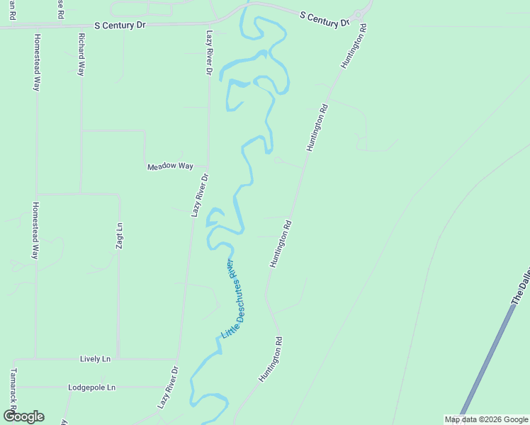 map of restaurants, bars, coffee shops, grocery stores, and more near 55383 Huntington Road in Bend