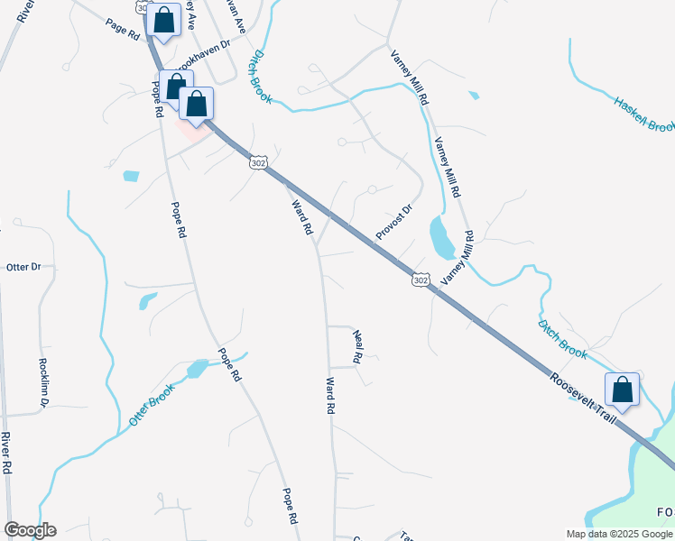 map of restaurants, bars, coffee shops, grocery stores, and more near 4 Scampa Drive in Windham