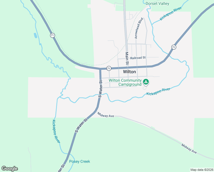 map of restaurants, bars, coffee shops, grocery stores, and more near 1004 Water Street in Wilton