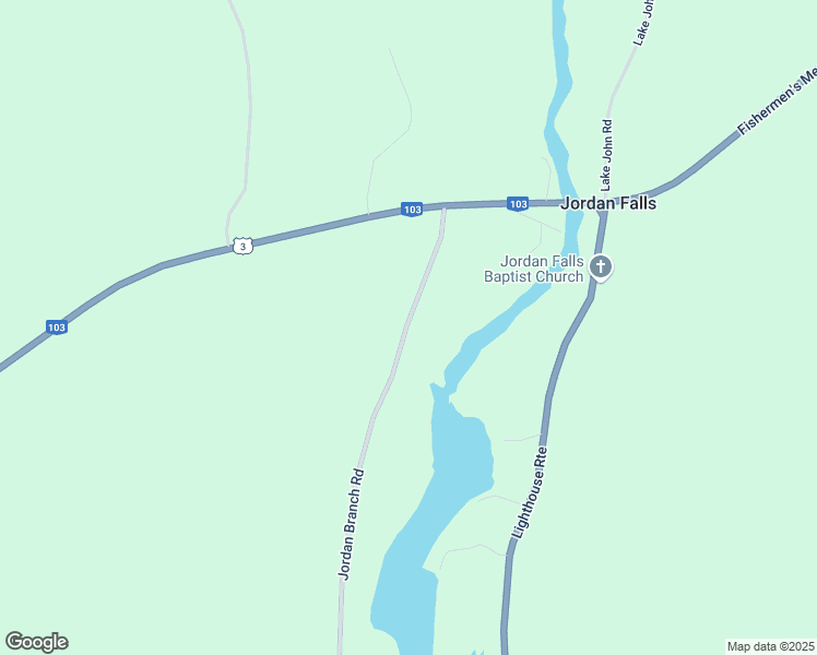map of restaurants, bars, coffee shops, grocery stores, and more near 79 Jordan Branch Road in Jordan Falls