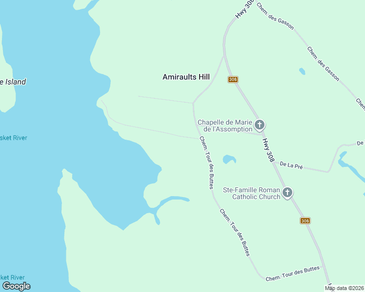 map of restaurants, bars, coffee shops, grocery stores, and more near 27 Chemin de la Bloquine in Amiraults Hill