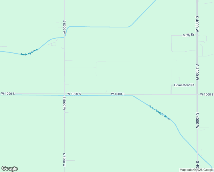 map of restaurants, bars, coffee shops, grocery stores, and more near 4682 West 1000 South in Rexburg