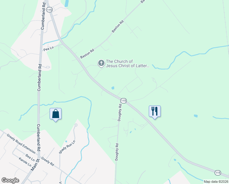 map of restaurants, bars, coffee shops, grocery stores, and more near 211 Walnut Hill Road in North Yarmouth