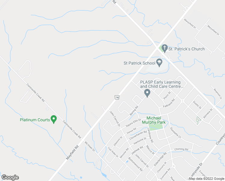 map of restaurants, bars, coffee shops, grocery stores, and more near 7236 Mayfield Road in Regional Municipality of Peel