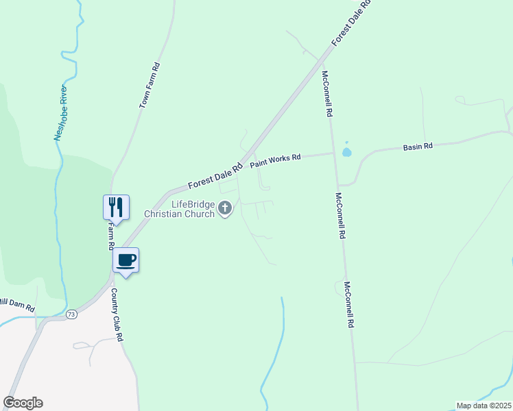 map of restaurants, bars, coffee shops, grocery stores, and more near 26 Pratt Road in Brandon
