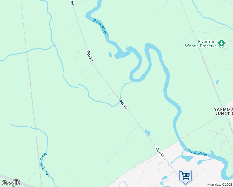 map of restaurants, bars, coffee shops, grocery stores, and more near 372 Sligo Road in Yarmouth