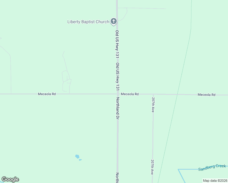 map of restaurants, bars, coffee shops, grocery stores, and more near 23999 Northland Drive in Green Charter Township