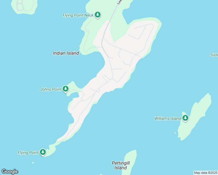map of restaurants, bars, coffee shops, grocery stores, and more near 331 Lower Flying Point Road in Freeport