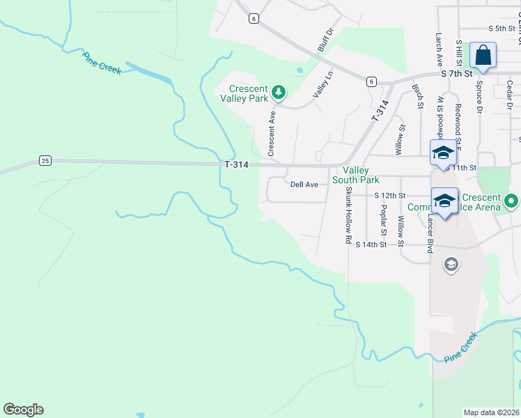map of restaurants, bars, coffee shops, grocery stores, and more near 1509 Claudia Avenue in La Crescent