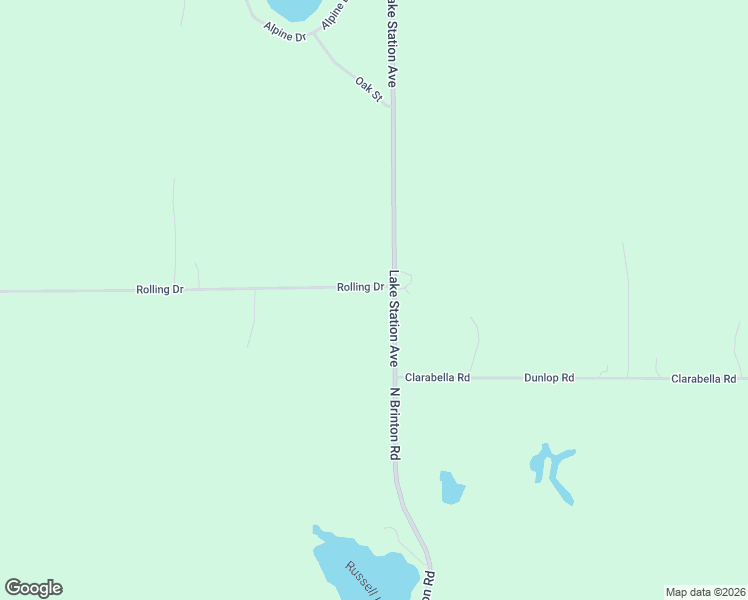 map of restaurants, bars, coffee shops, grocery stores, and more near 8033 Rolling Drive in Lake