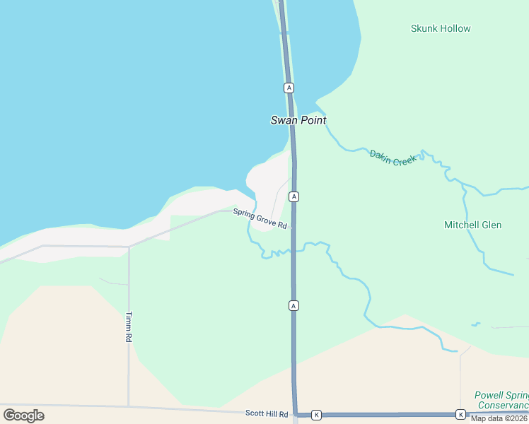 map of restaurants, bars, coffee shops, grocery stores, and more near 5149 Forest Glen Beach Road in Ripon