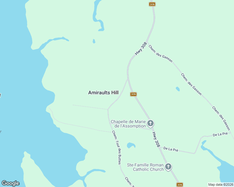 map of restaurants, bars, coffee shops, grocery stores, and more near 2 Chemin Tour des Buttes in Ste. Anne du Ruisseau