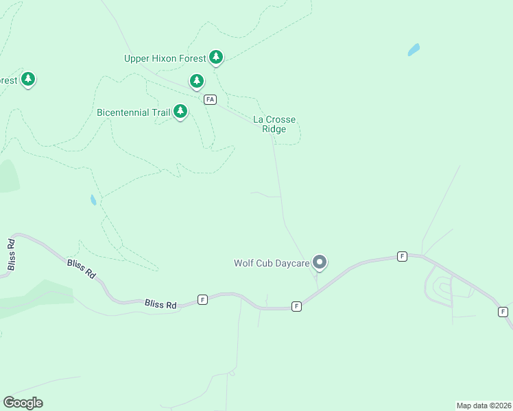 map of restaurants, bars, coffee shops, grocery stores, and more near N2669 County Road FA in La Crosse