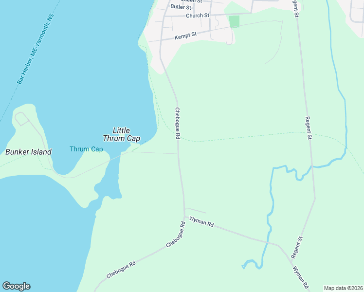 map of restaurants, bars, coffee shops, grocery stores, and more near 2492 Chebogue Road in Yarmouth