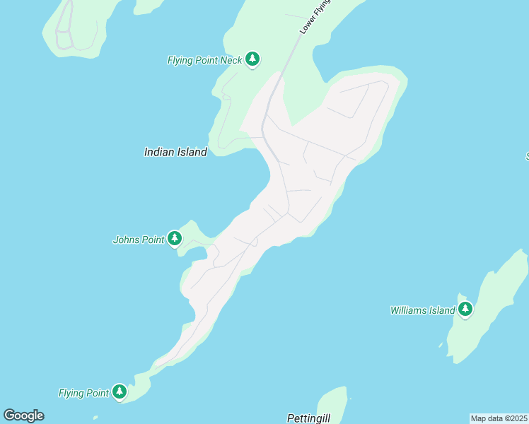 map of restaurants, bars, coffee shops, grocery stores, and more near 331 Lower Flying Point Road in Freeport