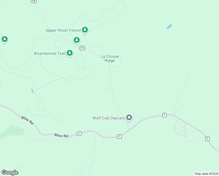 map of restaurants, bars, coffee shops, grocery stores, and more near N2669 County Road FA in La Crosse