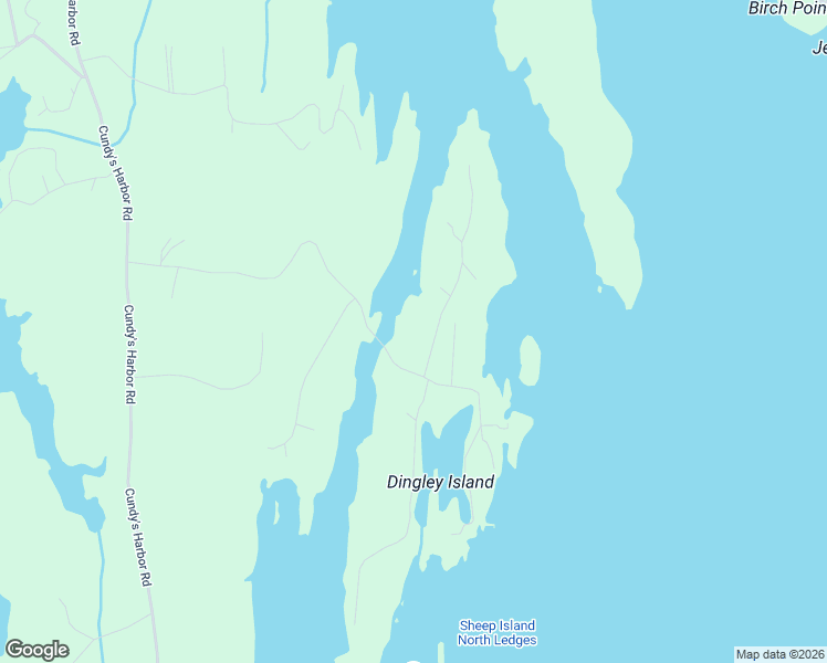 map of restaurants, bars, coffee shops, grocery stores, and more near 113 Dingley Island Road in Harpswell