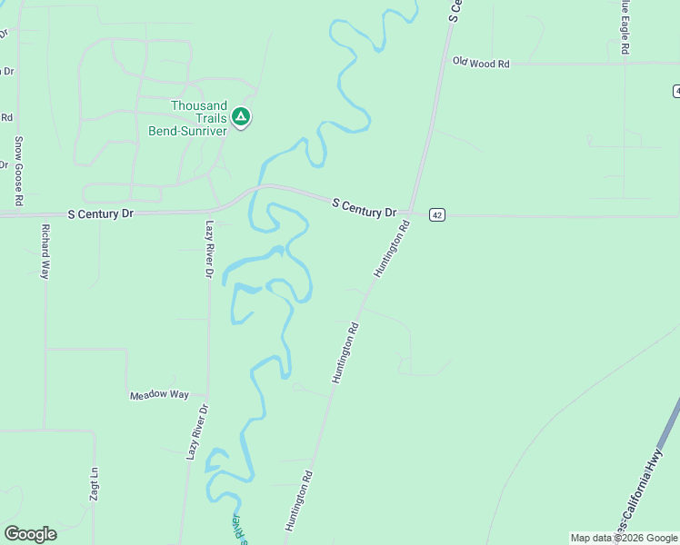 map of restaurants, bars, coffee shops, grocery stores, and more near 55563 Huntington Road in Bend