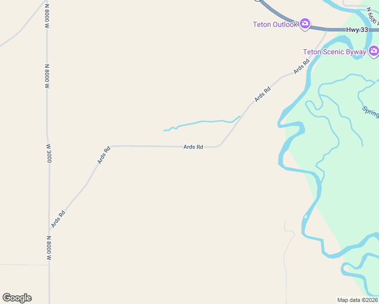 map of restaurants, bars, coffee shops, grocery stores, and more near 7243 Ards Road in Tetonia