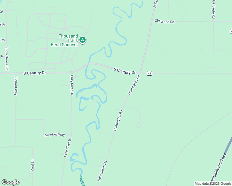 map of restaurants, bars, coffee shops, grocery stores, and more near 55563 Huntington Road in Bend