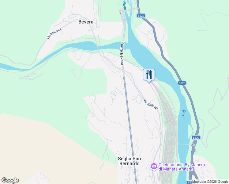 map of restaurants, bars, coffee shops, grocery stores, and more near 6 Via dell'Opera in Provincia di Imperia
