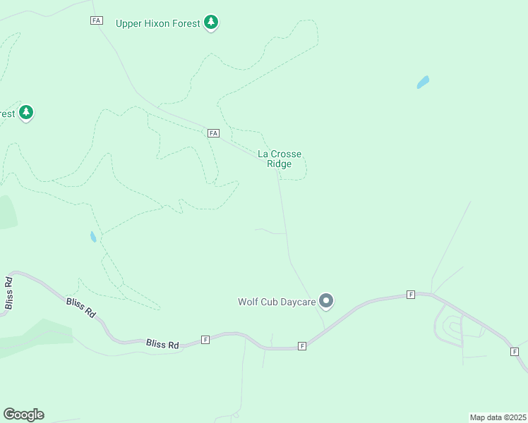 map of restaurants, bars, coffee shops, grocery stores, and more near N2685 County Road FA in La Crosse