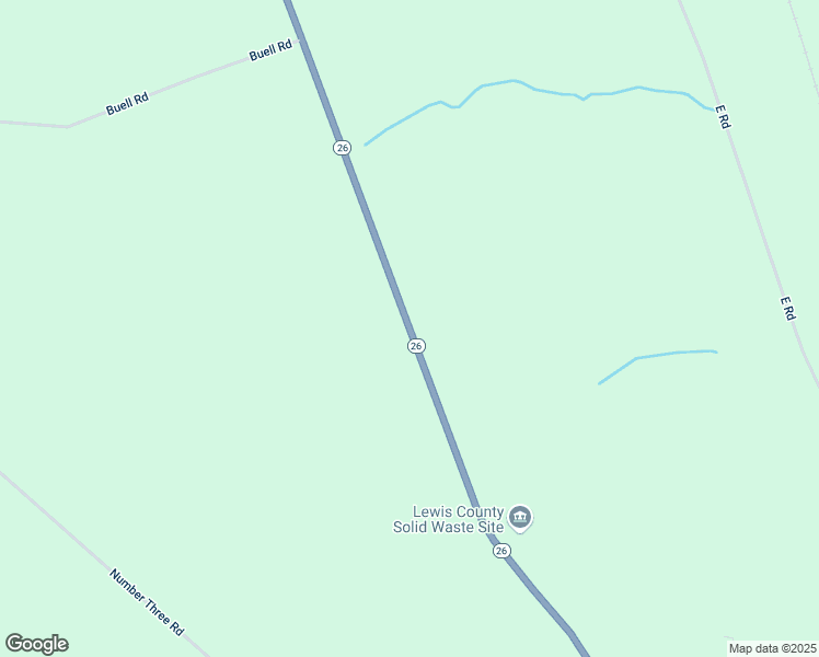 map of restaurants, bars, coffee shops, grocery stores, and more near Highway 26 in Lowville