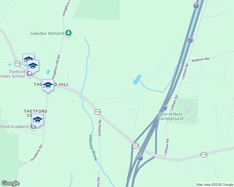 map of restaurants, bars, coffee shops, grocery stores, and more near 197 Garey Road in Thetford